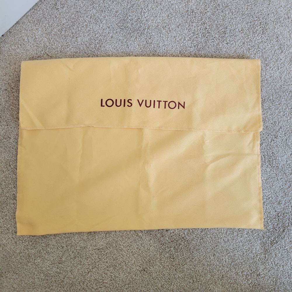 Louis Vuitton Large Creamy Yellow Dust Bag with Logo